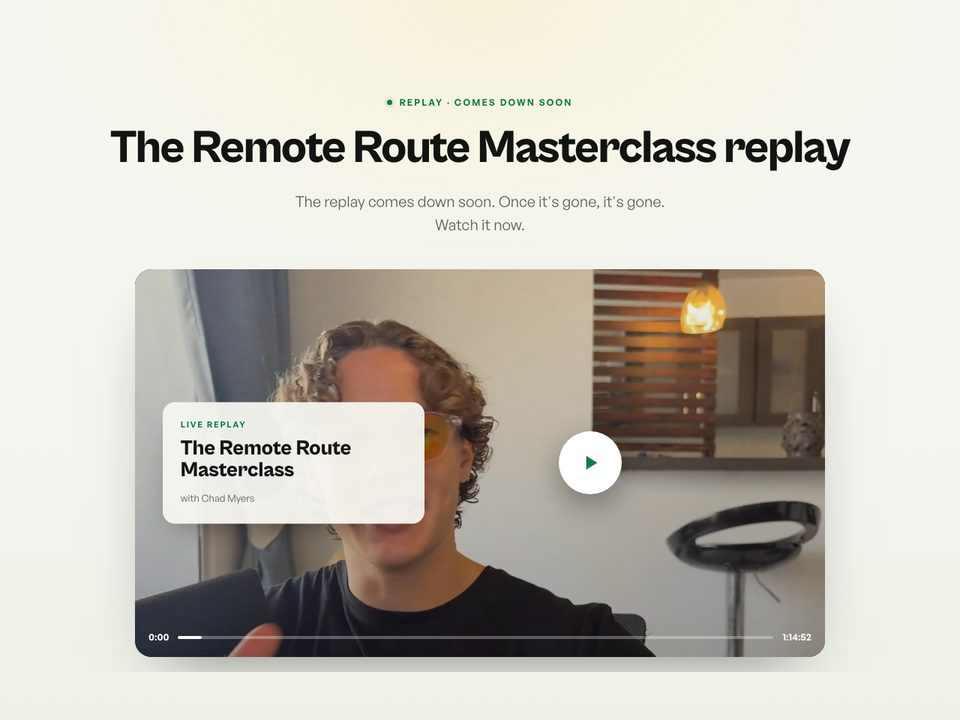 Replay + application preview