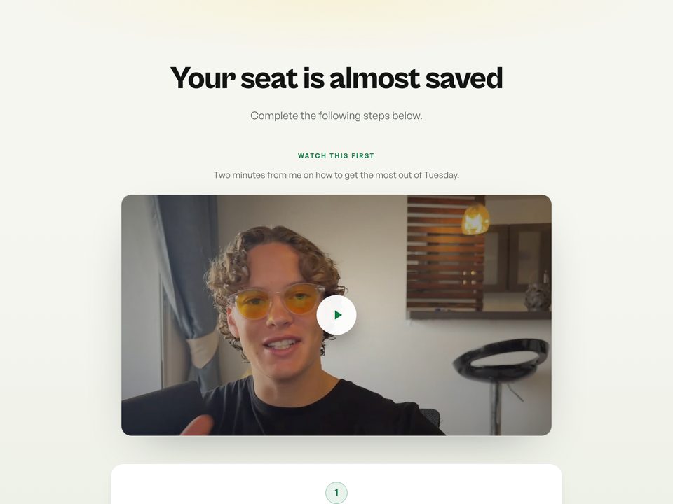 Thank-you page preview